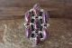 Navajo Indian Jewelry Sterling Silver Purple Spiny Oyster Ring Size 8 - Begay