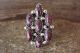 Navajo Indian Jewelry Sterling Silver Purple Spiny Oyster Ring Size 7.5 - Begay