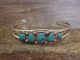 Navajo Sterling Silver & Turquoise 5 Stone Cuff Bracelet - Begay