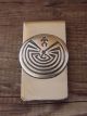 Navajo Indian Jewelry Man in the Maze Money Clip! Sterling Silver