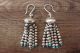 Navajo Indian Jewelry Sterling Silver Turquoise Tassel Earrings! By Mariano