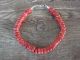 Navajo Hand Strung Square Coral Stone Bracelet by Doreen Jake
