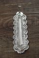 Native American Navajo Sterling Silver Stamped Pendant - Bobby Cleveland