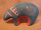 Acoma Pueblo Indian Hand Etched Pottery Bear Figure by J.S. Lewis