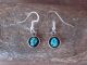 Navajo Sterling Silver & Turquoise Dangle Earrings - Garcia