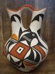 Acoma Indian Pottery Hand Painted Wedding Vase by Loretta Joe