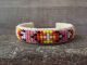 Small Navajo Indian Hand Beaded Baby Cuff Bracelet by Raven Cleveland