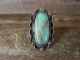 Navajo Indian Nickel Silver Turquoise Ring Size 9.5- J. Cleveland