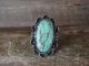 Navajo Indian Nickel Silver Turquoise Ring Size 9 - J. Cleveland