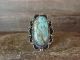 Navajo Indian Nickel Silver Turquoise Ring Size 9.5 - J. Cleveland
