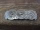 Navajo Indian Hand Stamped Sterling Silver Hair Barrette by Soce