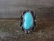 Navajo Indian Nickel Silver Turquoise Ring Size9.5 - J. Cleveland