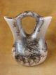Small Navajo Indian Pottery Horse Hair Wedding Vase by Vail