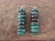 Navajo Indian Sterling Silver Turquoise Dangle Earrings!