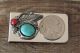 Buffalo Nickel Turquoise Coral Money Clip! Sterling Silver Men's 