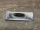 Navajo Indian Onyx Sterling Silver Money Clip - Arviso