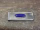 Navajo Indian Lapis Sterling Silver Money Clip - Arviso