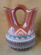 Navajo Indian Hand Etched Horse Hair Wedding Vase Signed Gilmore