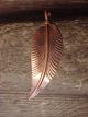 Navajo Indian Copper Leaf Pendant! Handmade by Douglas Etsitty