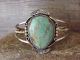 Native American Navajo Indian Nickel Silver Brass Turquoise Bracelet by Bobby Cleveland
