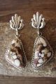 Navajo Indian Jewelry Sterling Silver Wild Horse Post Earrings! J. Bahe