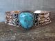 Navajo Indian Copper & Turquoise Cuff Bracelet by Cleveland
