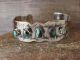 Navajo Nickel Silver 5 Stone Turquoise Bracelet by Bobby Cleveland