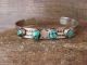 Navajo Nickel Silver 4 Stone Turquoise Bracelet by Bobby Cleveland