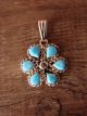 Zuni Indian Jewelry Turquoise Rosette 6 Stone Pendant ! Dosedo