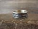 Navajo Hand Stamped Sterling Silver Ring - Bruce Morgan - Size 11