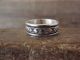 Navajo Hand Stamped Sterling Silver Ring - Bruce Morgan - Size 9