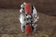 Navajo Indian Jewelry Sterling Silver Floral Leaf Coral Ring Size 7.5 - Calladitto