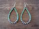 Navajo Indian Turquoise Desert Pearl Dangle Earrings by Doreen Jake