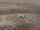 Zuni Indian Sterling Silver Purple Blue Opal Post Earrings by Angie Rosetta