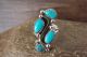 Navajo Indian Jewelry Sterling Silver Turquoise Ring Size 9 - Begay