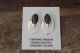 Navajo Sterling Silver Oval Onyx Inlay Post Earrings by Russel Wilson 