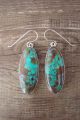 Navajo Sterling Silver Turquoise Dangle Earrings! 