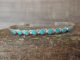 SMALL Zuni Indian Sterling Silver & Turquoise Needlepoint Bracelet