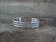 Navajo Indian Jewelry Sterling Silver Cuff Bracelet by Elaine Tahe