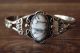 Native American Jewelry Nickel Silver White Howlite Bracelet by Phoebe Tolta