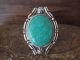 Navajo Indian Jewelry Sterling Silver Turquoise Ring Size 8.5 - Benally