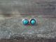 Zuni Indian Jewelry Sterling Silver Turquoise Post Earring