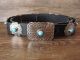 Navajo Indian Nickel Silver Turquoise Concho Belt - Jackie Cleveland