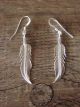 Native American Jewelry Sterling Silver Feather Earrings Navajo