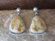 Navajo Indian Sterling Silver Boulder Turquoise Dangle Earrings! McCarthy