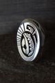 Navajo Jewelry Sterling Silver Bear Ring- Size 11 1/2 - Peterson