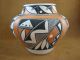 Acoma Pueblo Pottery Hand Painted Pot by Ed Lewis