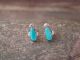 Zuni Sterling Silver Turquoise Post Earrings by Paisano