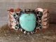Navajo Indian Copper & Turquoise Bracelet by Jackie Cleveland