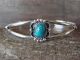 Small Navajo Indian Jewelry Turquoise Sterling Silver Bracelet - Mariano